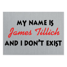 My Name Is James Tillich Business Card Template