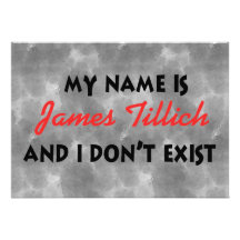 My Name Is James Tillich Personalized Announcement