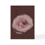 "My name is love" Floral Poetry Greeting Card