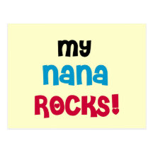 My Nana Rocks T-shirts and Gifts Postcard