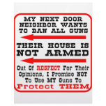 My Neighbour Wants To Ban All Guns letterhead