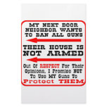 My Neighbour Wants To Ban All Guns stationery