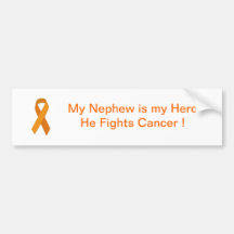 My Nephew is my Hero ! Bumper Sticker