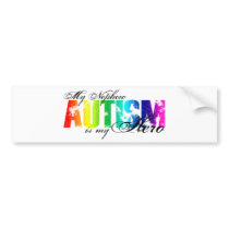 My Nephew My Hero  - Autism Bumper Sticker