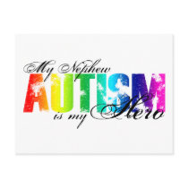 My Nephew My Hero  - Autism Postcard