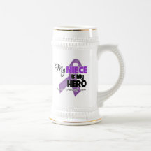 My Niece is My Hero - Purple Ribbon Coffee Mug