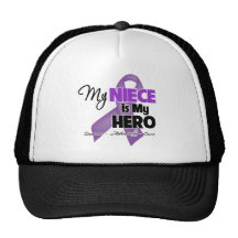My Niece is My Hero - Purple Ribbon Hat