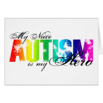 My Niece My Hero - Autism Greeting Cards