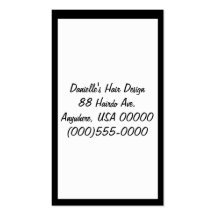 "My Numbers" Business Card