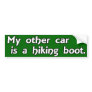 My Other Car is a Hiking Boot Bumper Stickers