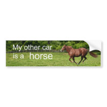 My other car is a horse bumper stickers