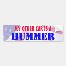 My Other Car is a Hummer Bumper Stickers
