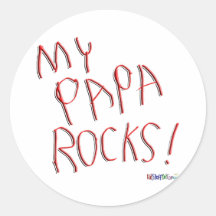 My Papa Rocks! Sticker