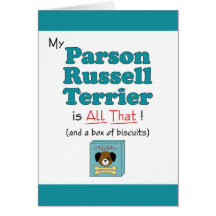 My Parson Russell Terrier is All That! Card
