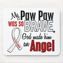 My Paw Paw Is An Angel Lung Cancer Mousepad