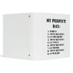MY PERFECT DAY: binders