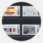 "My personalized stamps" p3,by zazzle.com/dorinco* Round Sticker