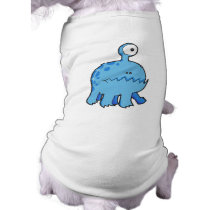 my pet cyclops monster blue doggie tshirt