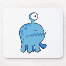 my pet cyclops monster blue mouse pad