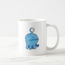 my pet cyclops monster blue mugs