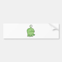 my pet cyclops monster green bumper stickers
