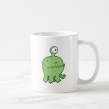my pet cyclops monster green mugs