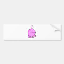 my pet cyclops monster pink bumper sticker