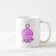 my pet cyclops monster pink coffee mug