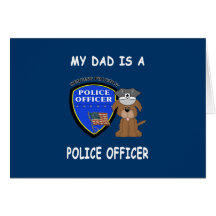 My Police Dad Greeting Card