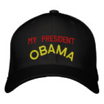 MY PRESIDENT, OBAMA EMBROIDERED BASEBALL CAPS