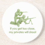 MY PRIVATES WILL SHOOT DRINK COASTER