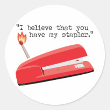 My Red Stapler Stickers