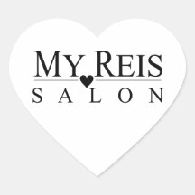 My Reis Salon heart sticker