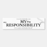 My Responsibility - White Bumper Sticker