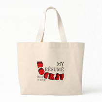 MY RESUME ROCKS TOTE BAG