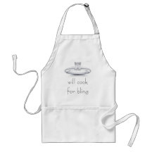 my ring, will cook for bling apron