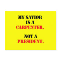 My saviour is a carpenter