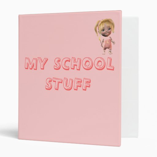MY SCHOOL STUFF VINYL BINDERS