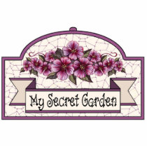 "My Secret Garden" - Decorative Sign - 09 Photo Cutouts