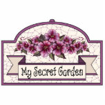 "My Secret Garden" - Decorative Sign - 09 photo sculptures