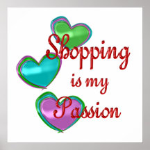 My Shopping Passion Poster