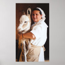 My SISTER HOLDING HER DONKEY Print