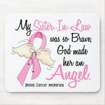 My Sister-In-Law Is An Angel 2 Breast Cancer Mousepad