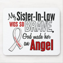 My Sister-In-Law Is An Angel Lung Cancer Mousepads