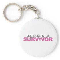 My Sister Is A Survivor (BCA Pink Ribbon) Keychain