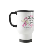 My Sister Is An Angel 2 Breast Cancer Coffee Mugs