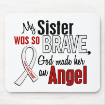 My Sister Is An Angel Lung Cancer Mousepads