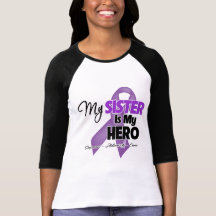 My Sister is My Hero - Purple Ribbon Tshirt