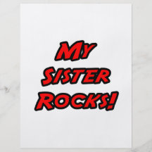 My Sister Rocks Full Colour Flyer
