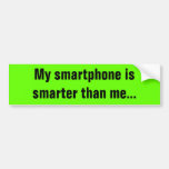 My smartphone is smarter - Senior Citizens Bumper Stickers